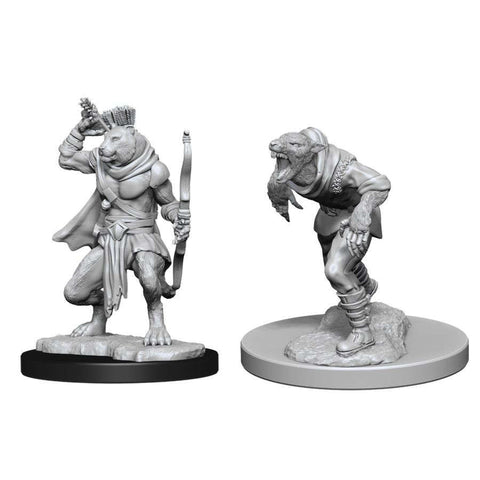 D&D Unpainted Minis: Wererat & Weretiger