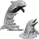 D&D Unpainted Minis: Dolphins