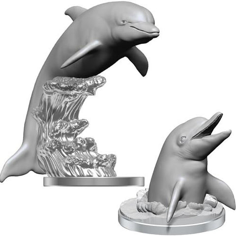 D&D Unpainted Minis: Dolphins