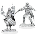 D&D Unpainted Minis: Hollow one Rogue and Sorcerer