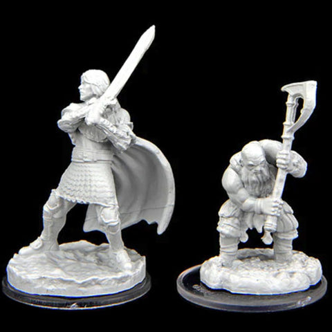 Critical Role Unpainted Minis: Westruun Militia Swordsman & Kraghammer Axeman - Wave W2