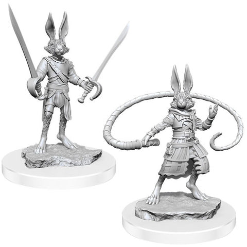 D&D Unpainted Minis: Harengon Rogues - Wave 17