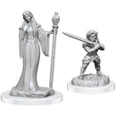 Critical Role Unpainted Minis: Human Wizard Female & Halfling Holy Warrior Female - Wave 03