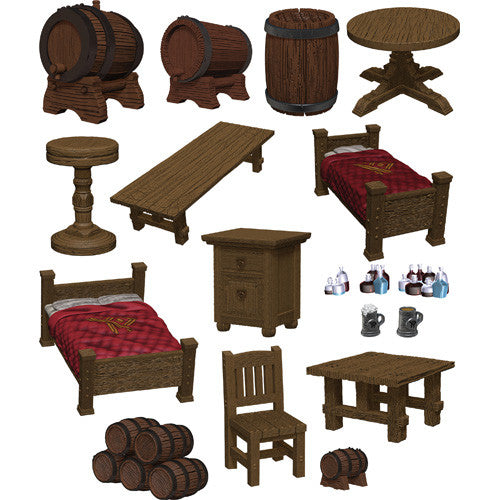 D&D: Icons of the Realms: Yawning Portal Inn Beds and Bottles Pack